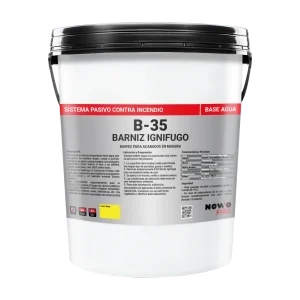 Barniz Ignífugo B-35 - Para Muebles y Suelos de Madera - Nowo Fire - 20L